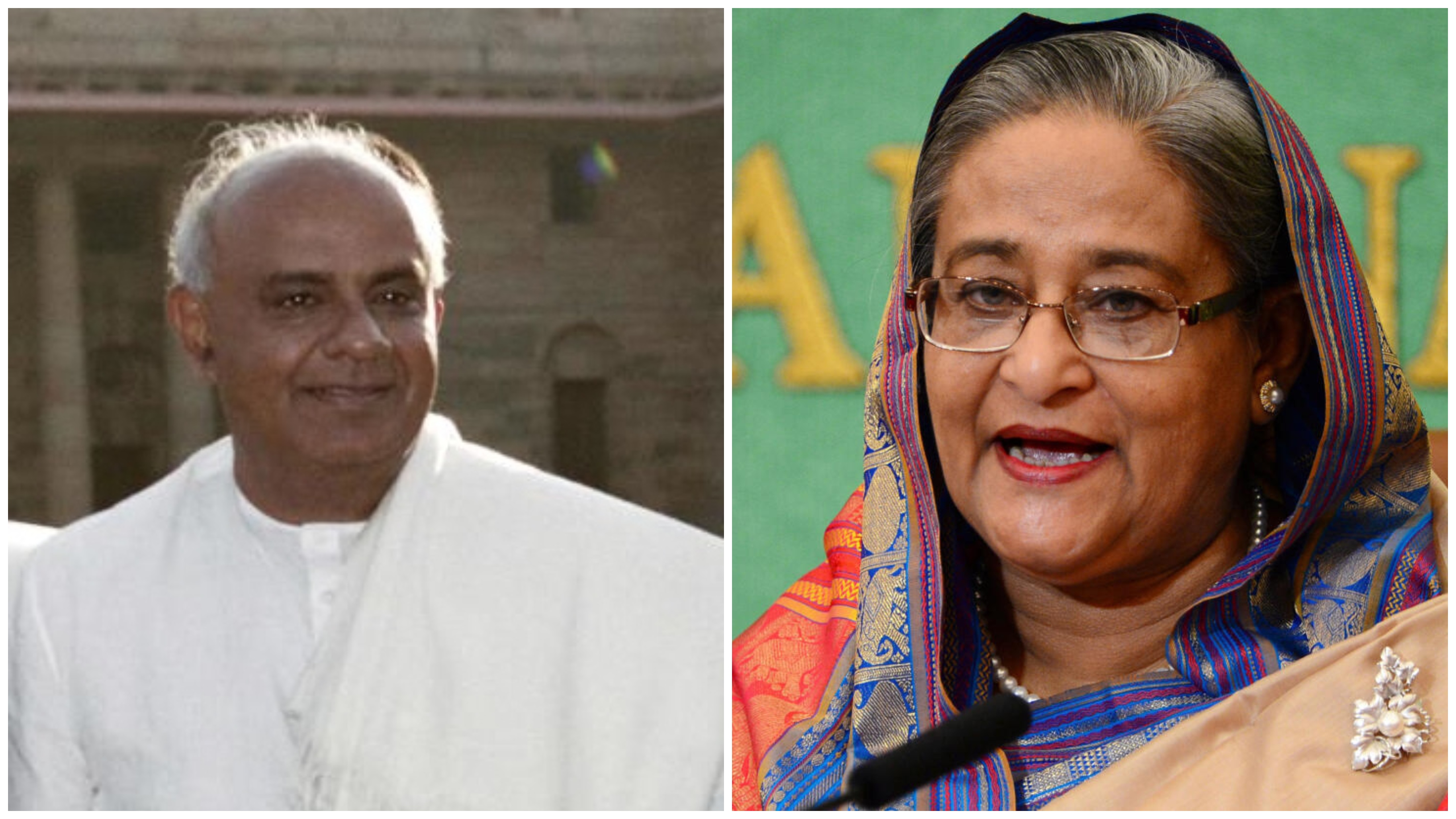 ದೇವೇಗೌಡ, ಶೇಖ್ ಹಸೀನಾ