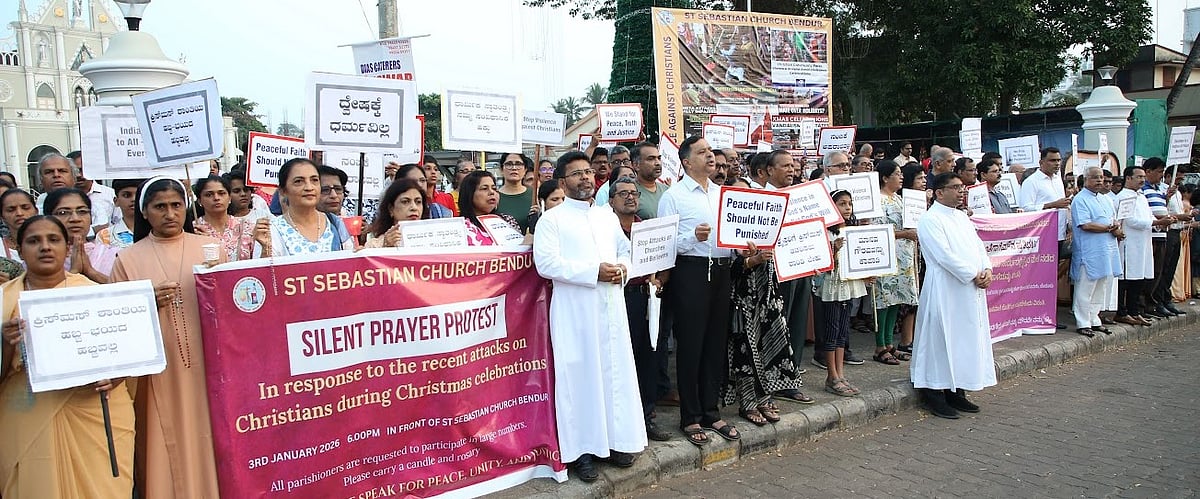 ಕ್ರೈಸ್ತರ ಮೇಲೆ ದಾಳಿ: ಬೆಂದೂರ್‌ ಚರ್ಚ್‌ನಲ್ಲಿ ಮೌನ ಪ್ರತಿಭಟನೆ