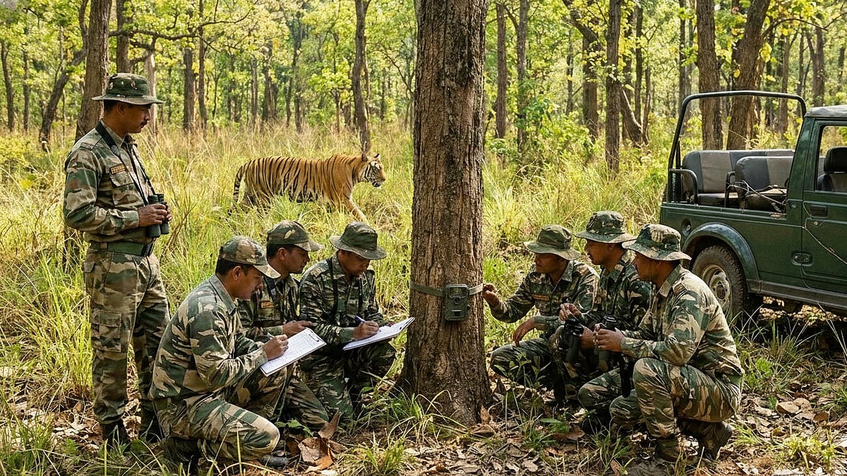 Tiger Census: ಅಡವಿಯಲ್ಲಿ ಅವಿತ ಹುಲಿಯ ಜಾಡು ಹಿಡಿದು..