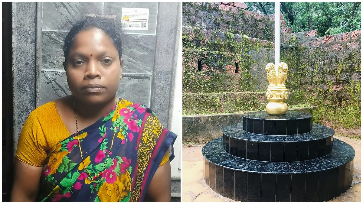 ಅಂಕೋಲಾ: ಶಾಲೆಯ ಧ್ವಜಸ್ತಂಭಕ್ಕೆ ‘ಗೃಹಲಕ್ಷ್ಮೀ’ ಹಣವನ್ನು ದೇಣಿಗೆ ನೀಡಿದ ಮಹಿಳೆ