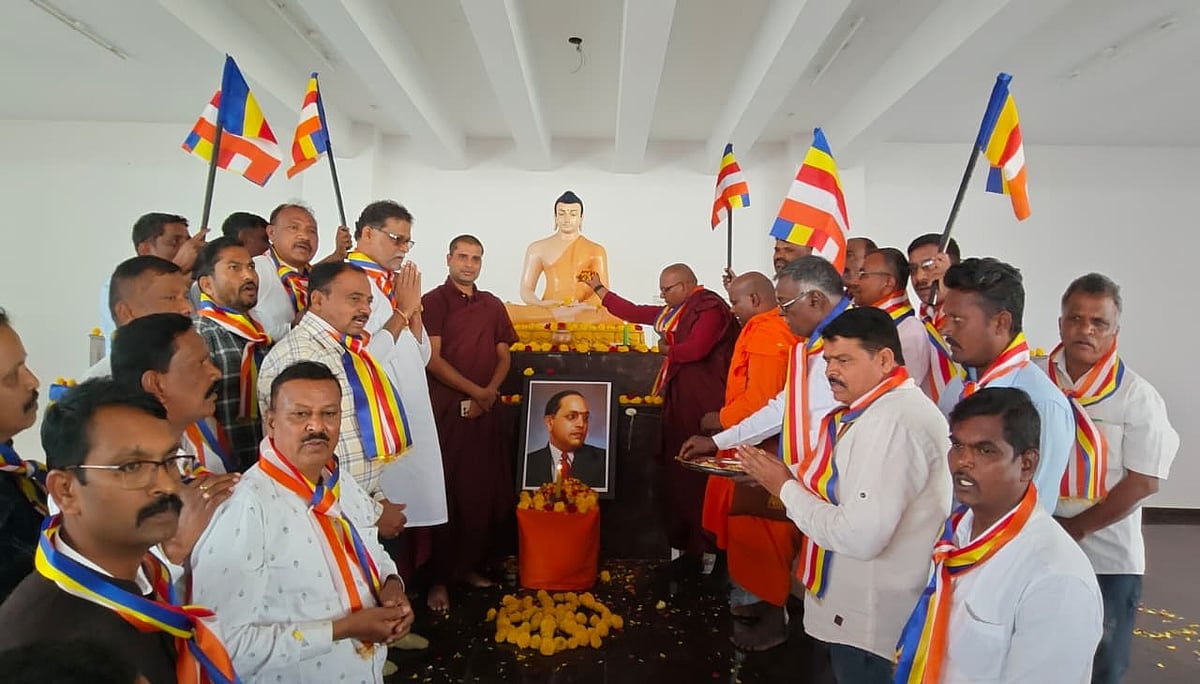 ಚಾಮರಾಜನಗರ | ಬೋಧಗಯಾ ಮಹಾ ವಿಹಾರ ಆಡಳಿತ ಬೌದ್ಧರಿಗೆ ಸಿಗಲಿ: ವಿನಯಾಚಾರ್ಯ ಬಂತೇಜಿ