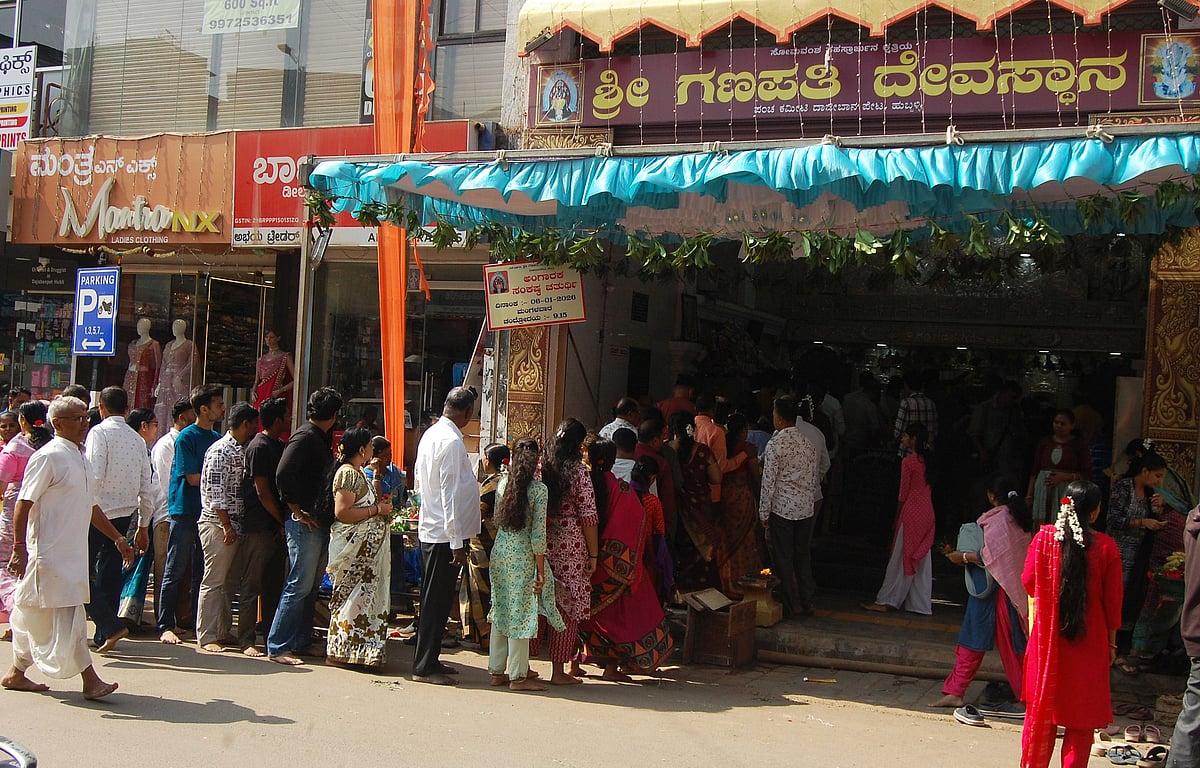 ಹುಬ್ಬಳ್ಳಿ| ಅಂಗಾರಕ ಸಂಕಷ್ಟ ಚತುರ್ಥಿ: ಗಣೇಶನಿಗೆ ವಿಶೇಷ ಪೂಜೆ 