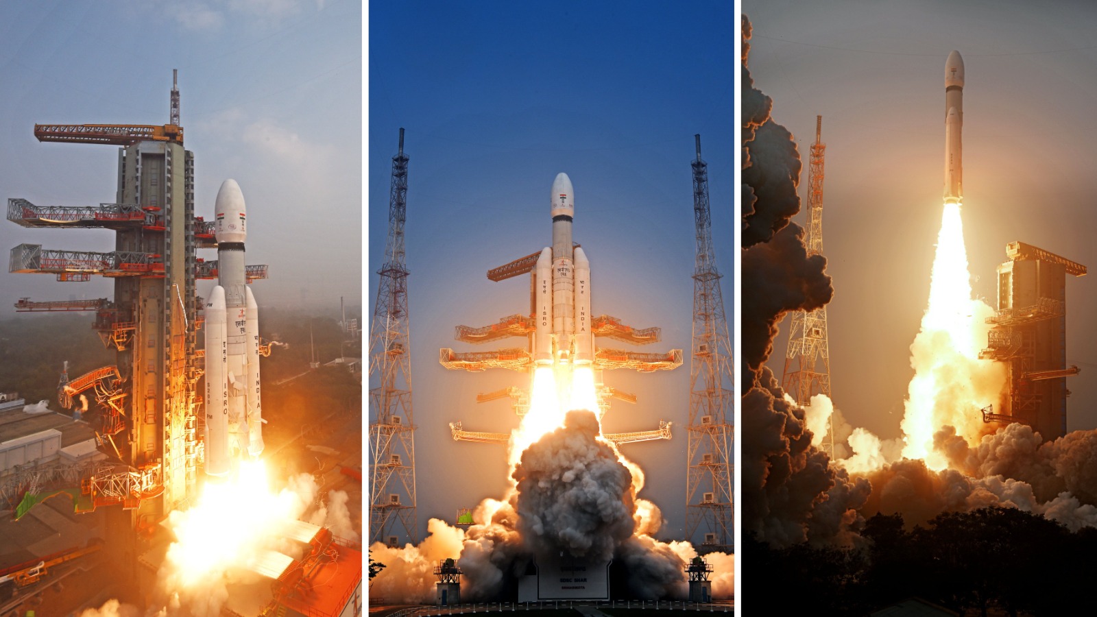 ಆಂಧ್ರಪ್ರದೇಶದ ಶ್ರೀಹರಿಕೋಟಾದಲ್ಲಿರುವ ಇಸ್ರೊ ಕೇಂದ್ರದಿಂದ ಉಡ್ಡಯನಗೊಂಡ ಬಾಹುಬಲಿ ರಾಕೆಟ್‌