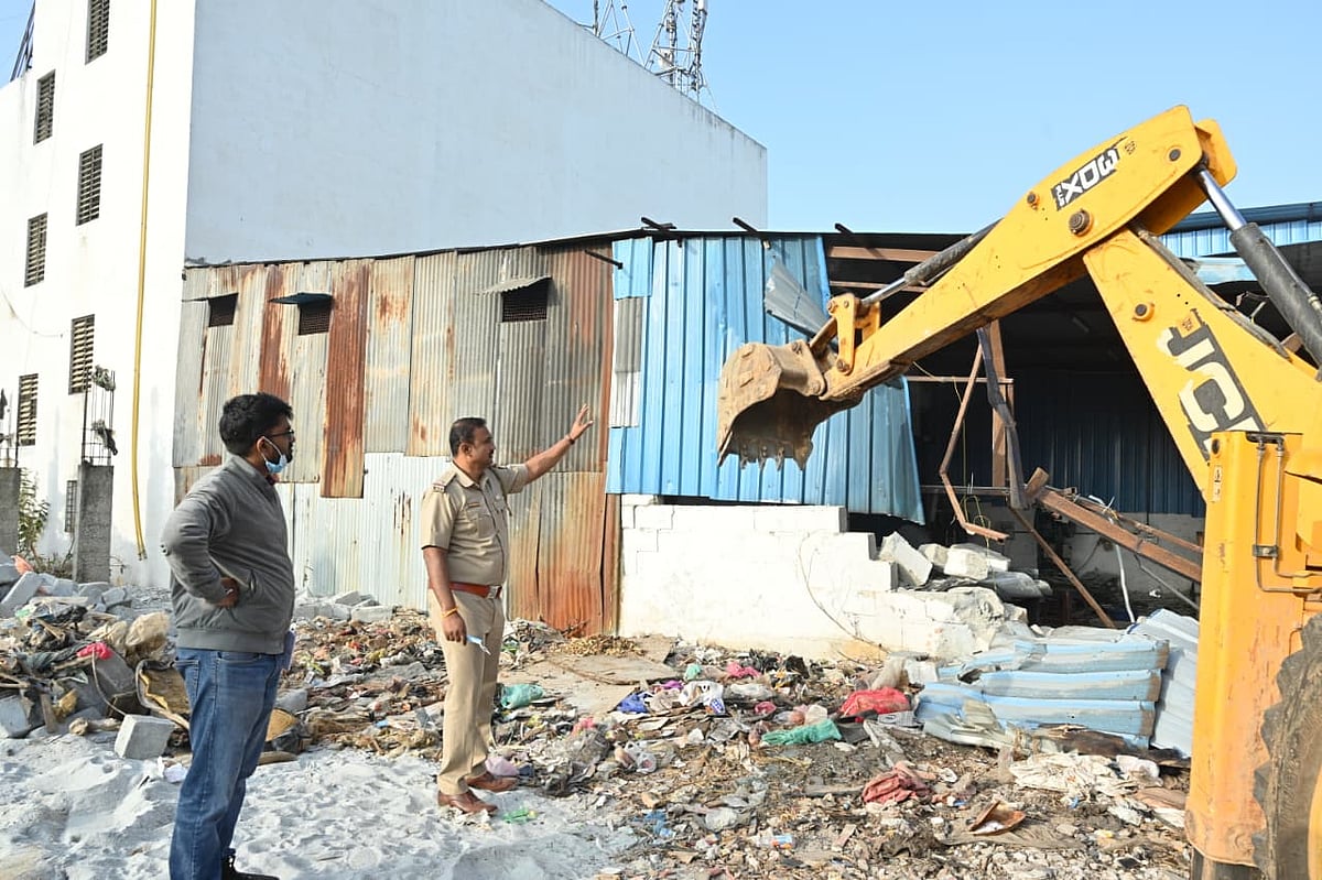 ಥಣಿಸಂದ್ರ: 22 ಕಟ್ಟಡ ನೆಲಸಮ
