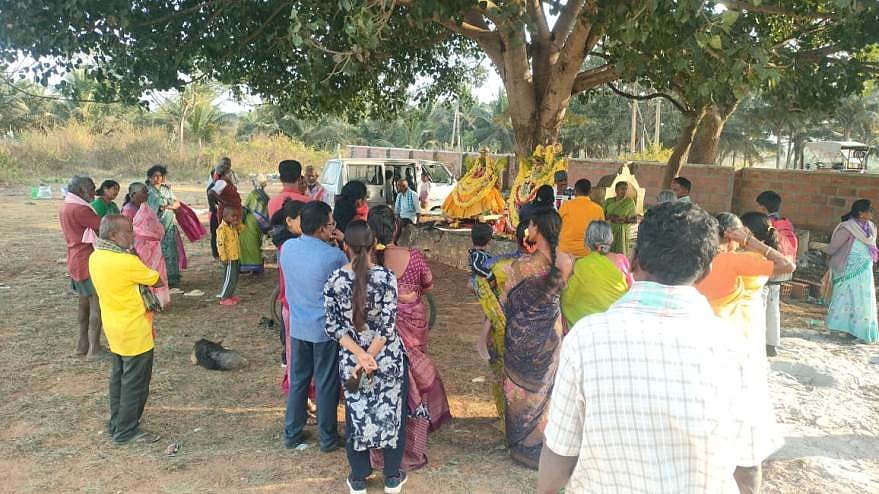 ಕುಣಿಗಲ್: ಆಲ್ಕೆರೆ ಹೊಸಹಳ್ಳಿಯಲ್ಲಿ ಹೊರಬೀಡು ಆಚರಣೆ