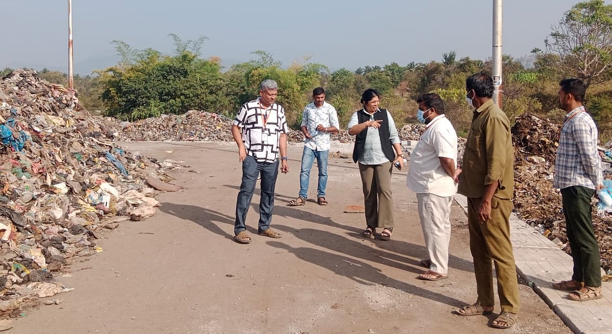 ರಾಮನಗರ: ತ್ಯಾಜ್ಯ ಘಟಕಕ್ಕೆ ಲೋಕಾಯುಕ್ತ ಎಸ್‌ಪಿ ಭೇಟಿ