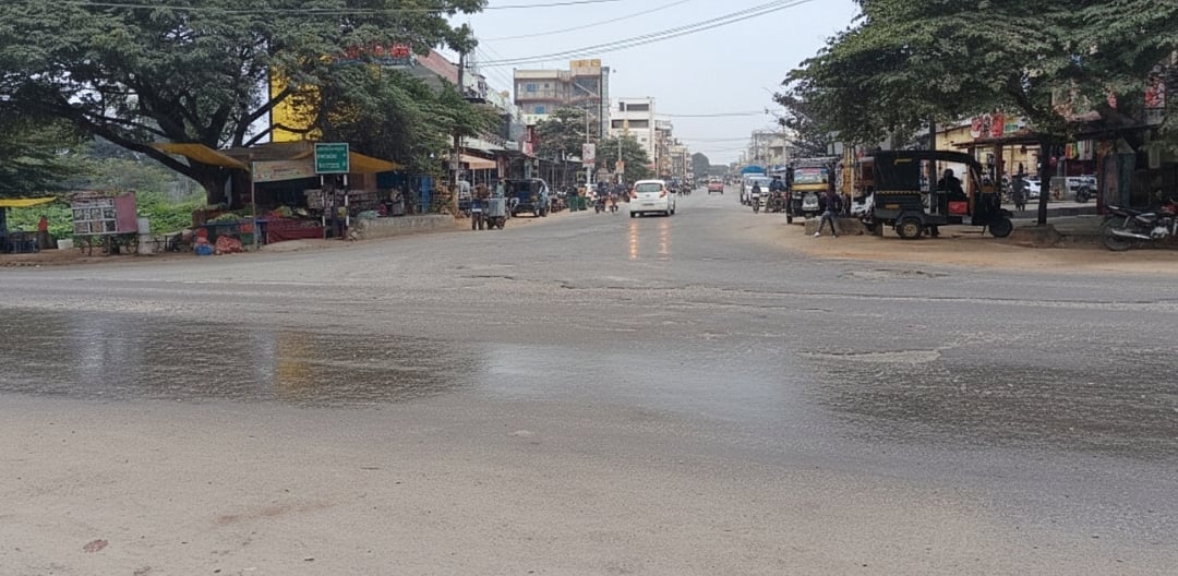 ಕೋಲಾರ | ಜಿಟಿಜಿಟಿ ಮಳೆ: ಜನರು ಹೈರಾಣು