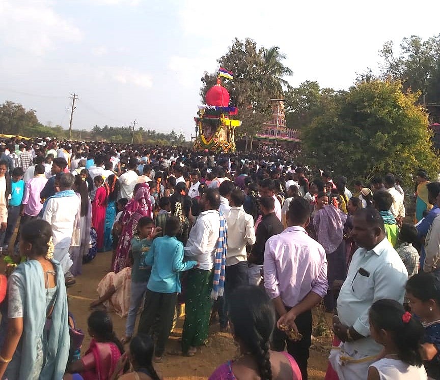 ಕಣ್ವಕುಪ್ಪೆ ಗವಿಮಠ: ಸಮಭ್ರಮದ ಗವಿ ಶಾಂತಲಿಂಗೇಶ್ವರ ರಥೋತ್ಸವ  
