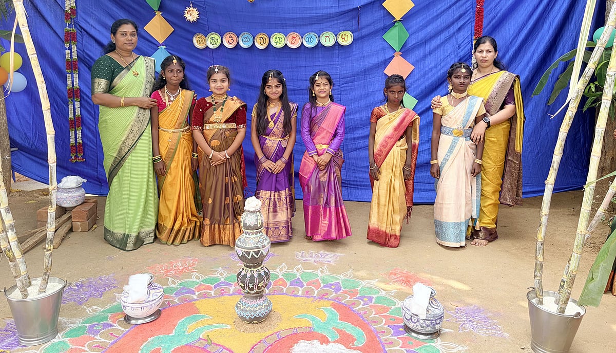 ಹೊಳಲ್ಕೆರೆ | ಚೀರನಹಳ್ಳಿ ಸರ್ಕಾರಿ ಶಾಲೆಯಲ್ಲಿ ಸಂಕ್ರಾಂತಿ ಸಂಭ್ರಮ