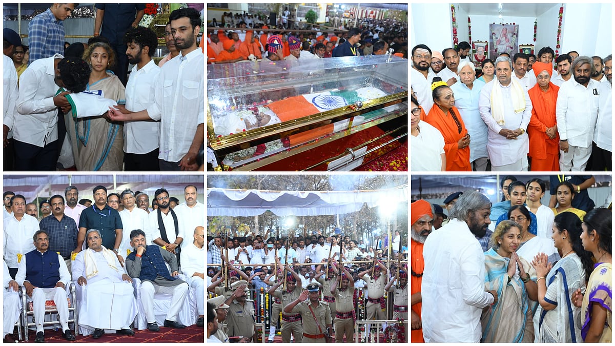 Photos | ಭೀಮಣ್ಣ ಖಂಡ್ರೆ ನಿಧನ: ಗಣ್ಯರು, ಮಠಾಧೀಶರಿಂದ ಅಂತಿಮ ನಮನ