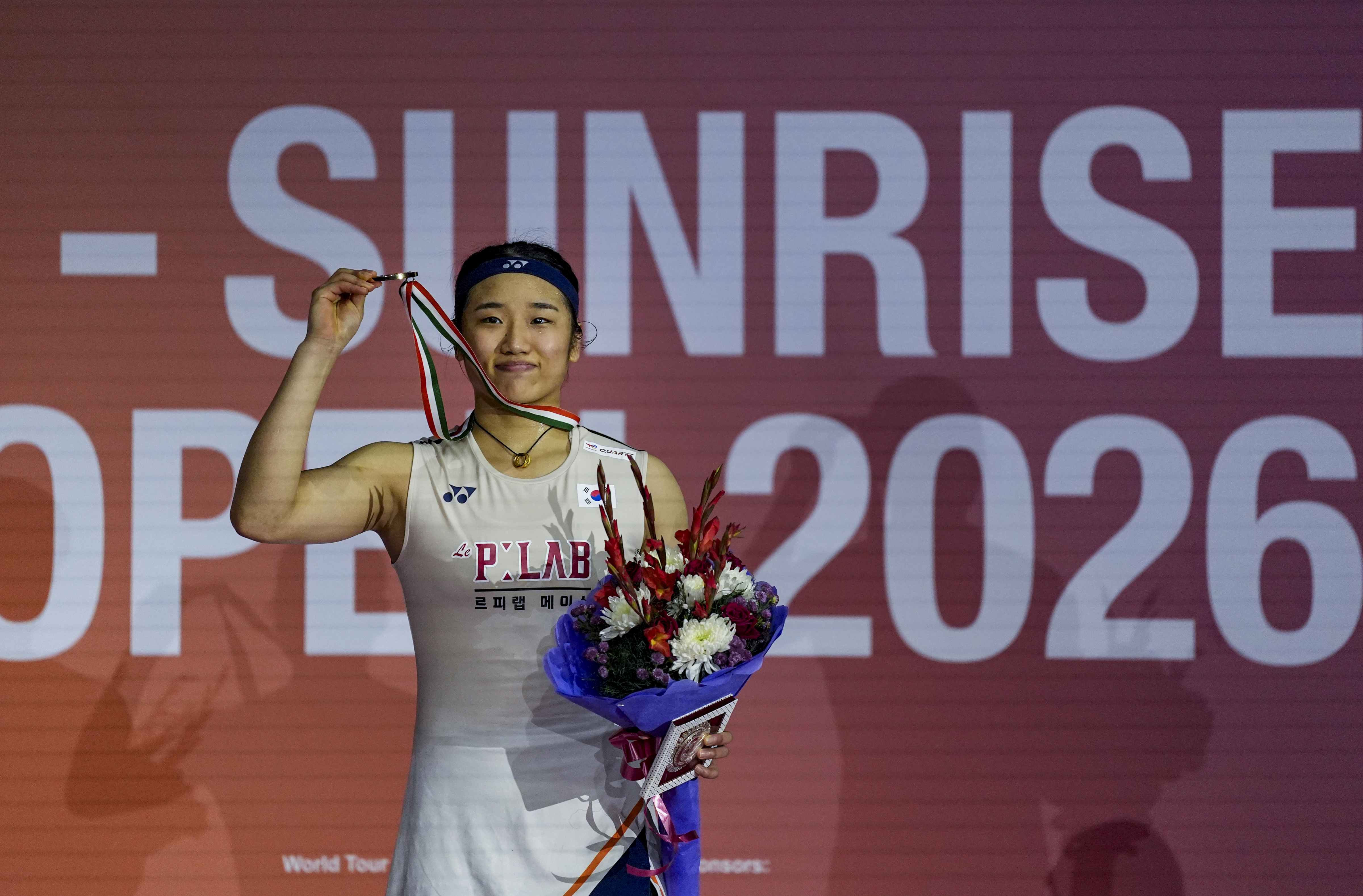 ಪದಕದೊಂದಿಗೆ ಆನ್‌ ಸೆ–ಯಂಗ್ ಸಂಭ್ರಮ