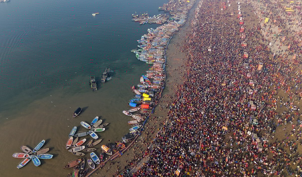 ಮಾಘಮೇಳ: 3 ಕೋಟಿಗೂ ಅಧಿಕ ಭಕ್ತರಿಂದ ಪುಣ್ಯಸ್ನಾನ