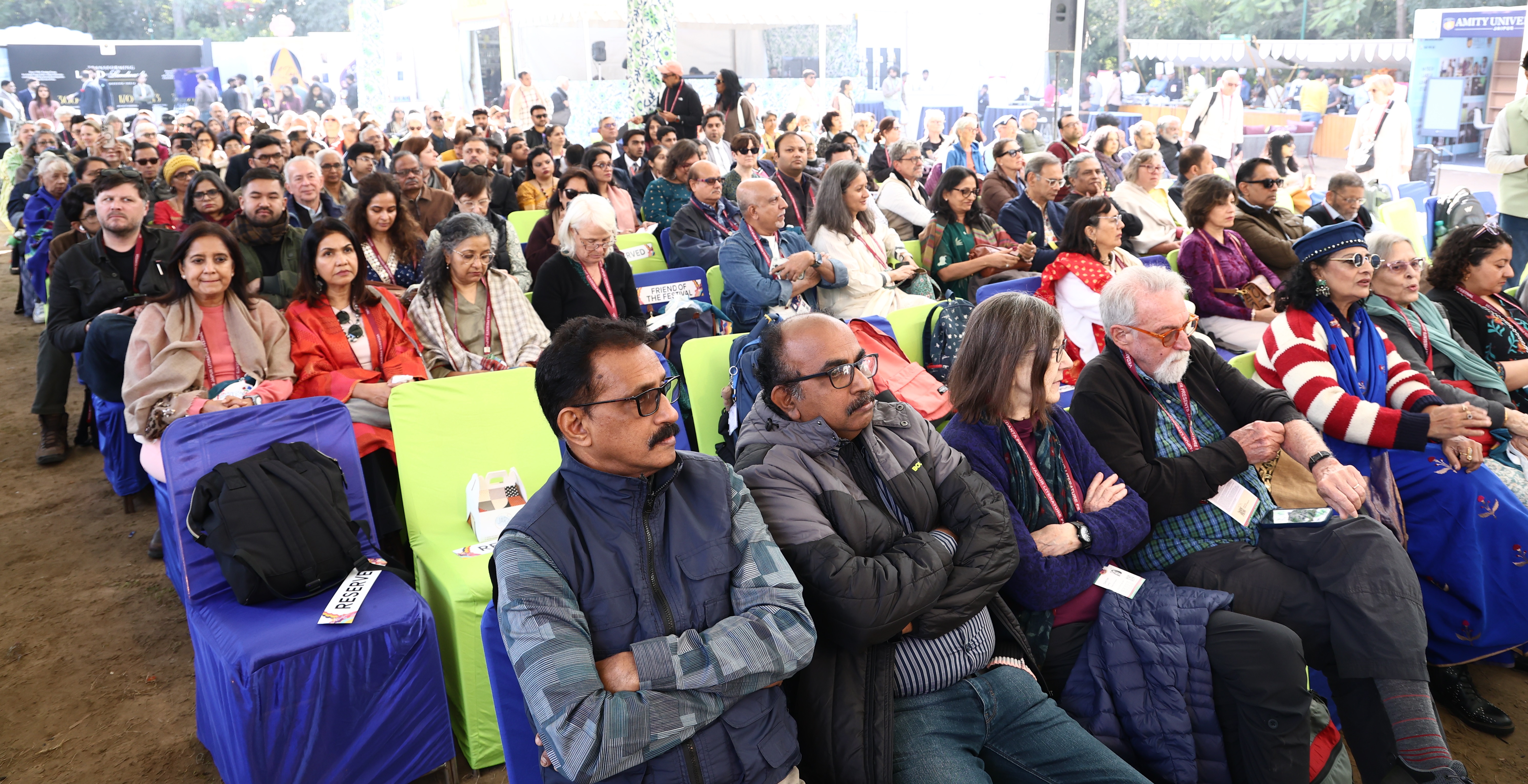 ಜೈಪುರ ಸಾಹಿತ್ಯ ಉತ್ಸವದ ಗೋಷ್ಠಿಯಲ್ಲಿ ಸಾಹಿತ್ಯಾಸಕ್ತರು ಸಂವಾದ ಆಲಿಸಿದರು