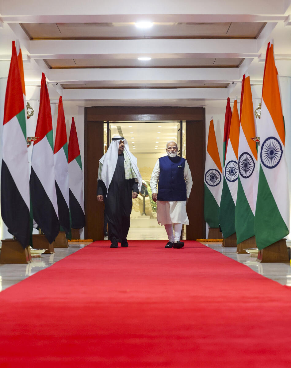 ಶೇಖ್‌ ಮೊಹಮ್ಮದ್‌ ಬಿನ್‌ ಜಾಯೆದ್‌ ಅಲ್‌ ನಹ್ಯಾನ್, ನರೇಂದ್ರ ಮೋದಿ