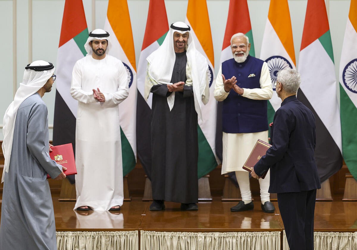 ಯುಎಇ ಅಧ್ಯಕ್ಷರ 3.5 ಗಂಟೆಗಳ ಭಾರತ ಪ್ರವಾಸ; ರಕ್ಷಣಾ ವಲಯ ಸೇರಿದಂತೆ ಬೃಹತ್ ಒಪ್ಪಂದ