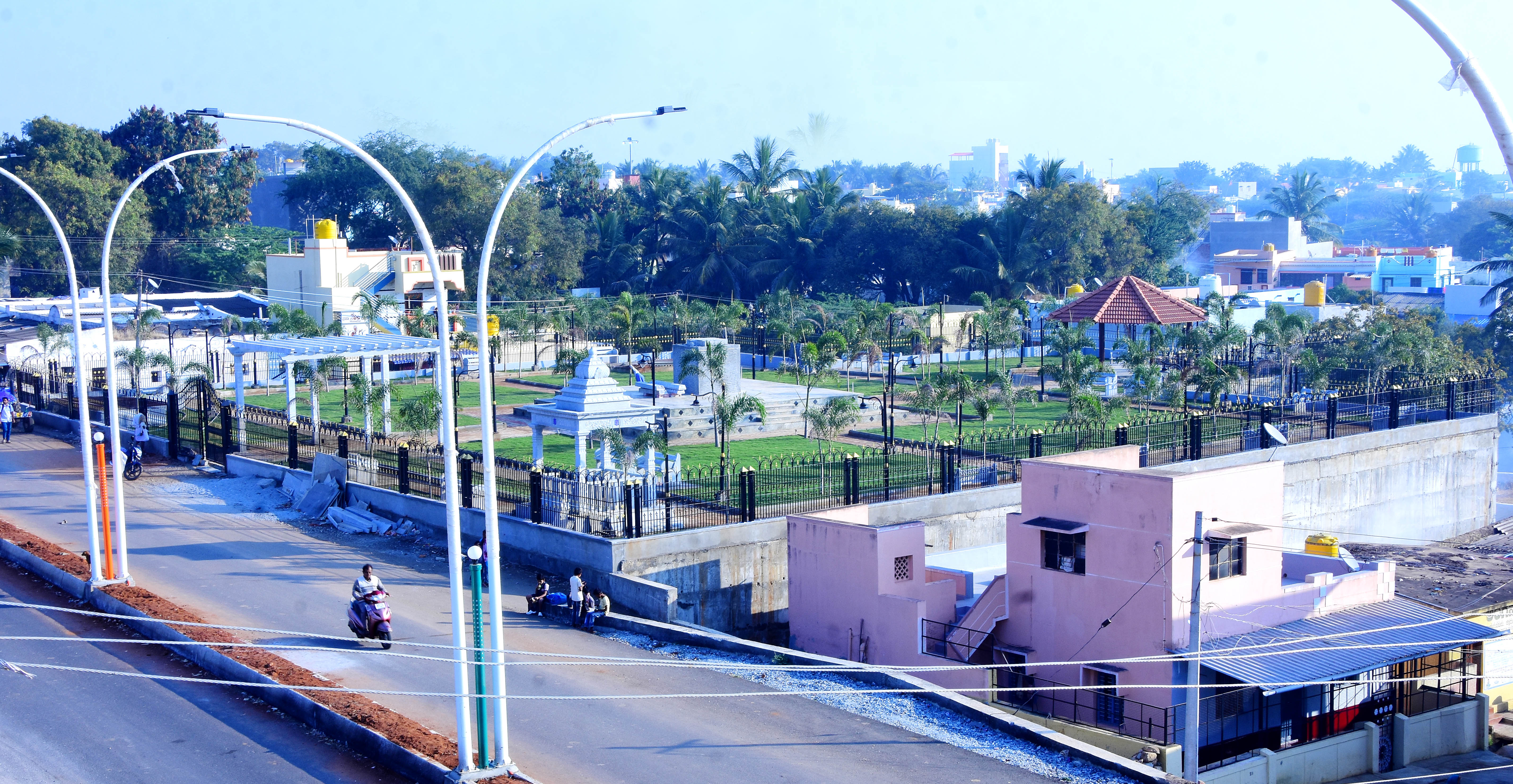 ತುರುವನೂರು ಗ್ರಾಮದಲ್ಲಿ ಸಿದ್ಧಗೊಂಡಿರುವ ಗಾಂಧಿ ಉದ್ಯಾನ