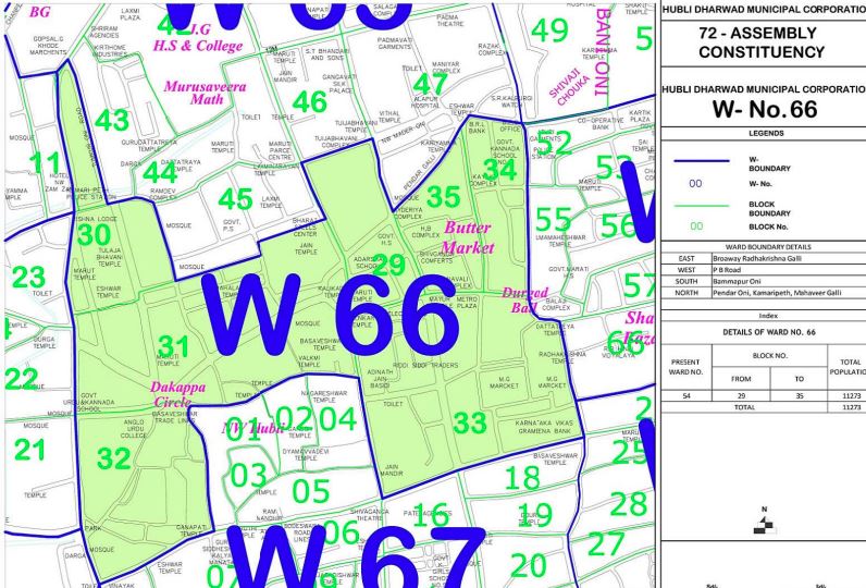ವಾರ್ಡ್ 66ರ ನಕ್ಷೆ