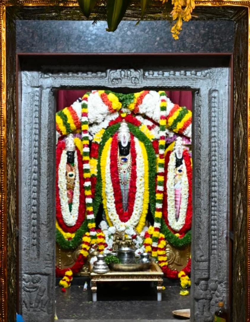 ರಥೋತ್ಸವ ಪ್ರಯುಕ್ತ ಸ್ವಾಮಿಗೆ ಅಲಂಕಾರ ಮಾಡಲಾಗಿತ್ತು