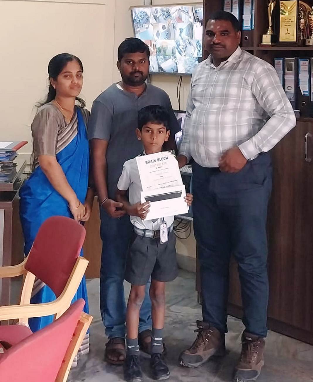 ‘ಬ್ರೈನ್‌ಬ್ಲೂಮ್‌’ ಸ್ಪರ್ಧೆ: ಹೈವೇ ಶಾಲೆ ವಿದ್ಯಾರ್ಥಿ ಪ್ರಥಮ