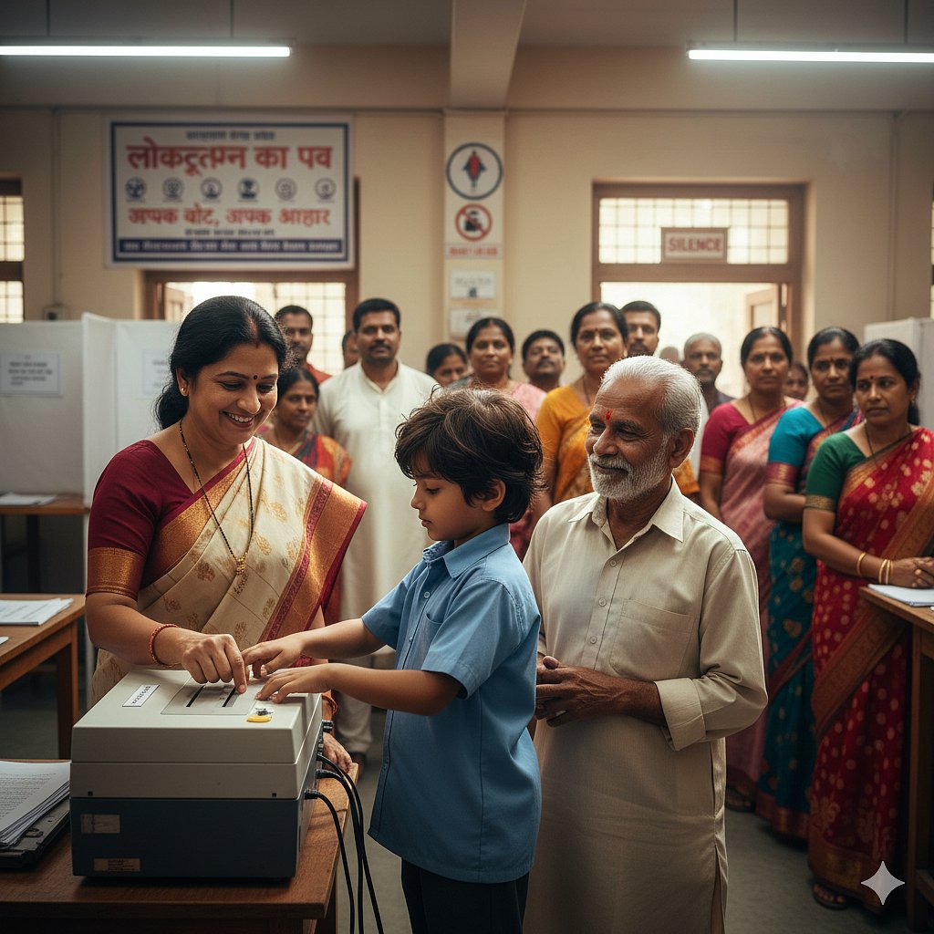 ಮಹಾರಾಷ್ಟ್ರ ಜಿಪಂ ಚುನಾವಣೆ: 14 ವರ್ಷದ ಬಾಲಕನಿಂದ ಮತದಾನ?