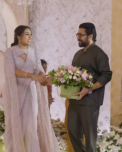 ದಂಪತಿಗೆ ಶುಭಕೋರಿದ  ನಟ ಸೂರ್ಯ