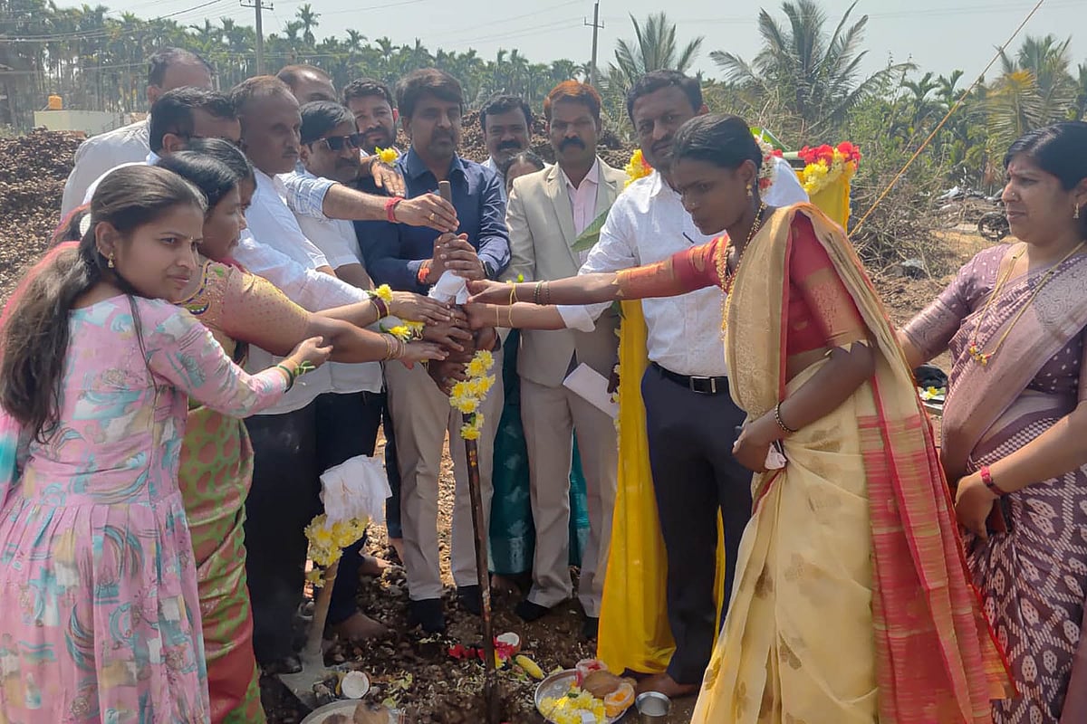 ಚನ್ನಗಿರಿ: ಮರವಂಜಿ ಗ್ರಾಮ ಪಂಚಾಯಿತಿ ನೂತನ ಕಟ್ಟಡ ಕಾಮಗಾರಿಗೆ ಭೂಮಿಪೂಜೆ