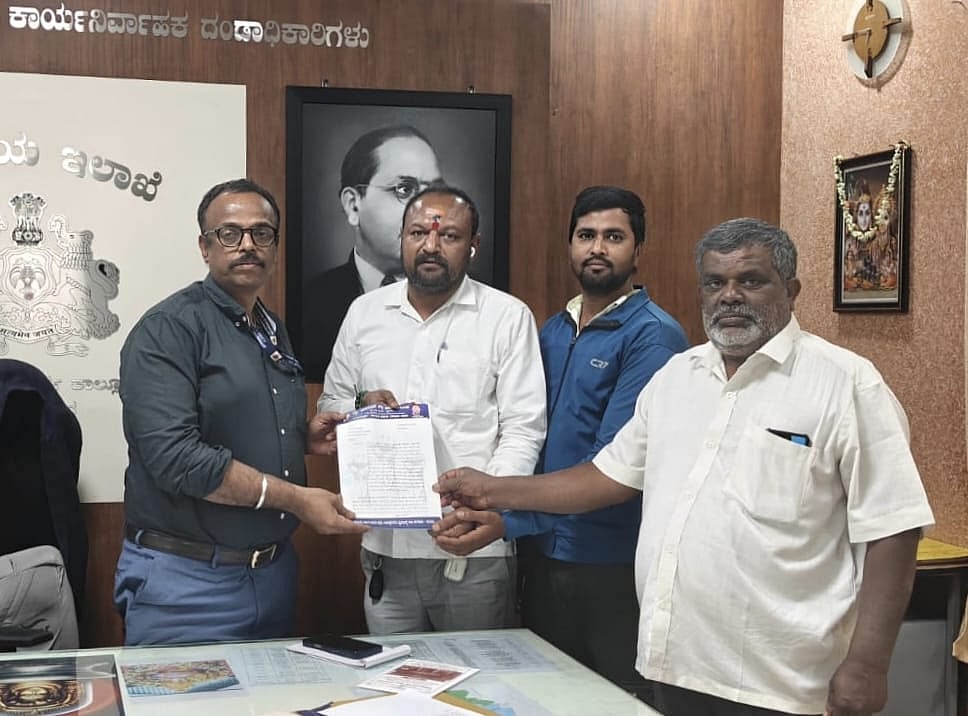 ರಾಜಕಾಲುವೆ ಬದಲಿಸಲು ಅವಕಾಶ ಬೇಡ: ತಹಶೀಲ್ದಾರ್‌ಗೆ ಮನವಿ