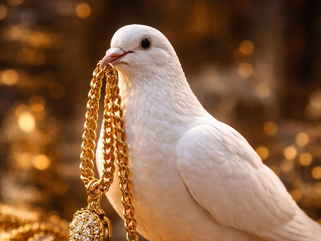 ಅಂಗಡಿಯಿಂದ ₹1ಲಕ್ಷ ಮೌಲ್ಯದ ಚಿನ್ನದ ಸರ ಕದ್ದ ಪಾರಿವಾಳ; ಆಗಿದ್ದೇನು?