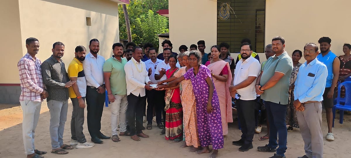 ಕೊರಗರ ಮನೆ: ₹1 ಲಕ್ಷ ದೇಣಿಗೆ