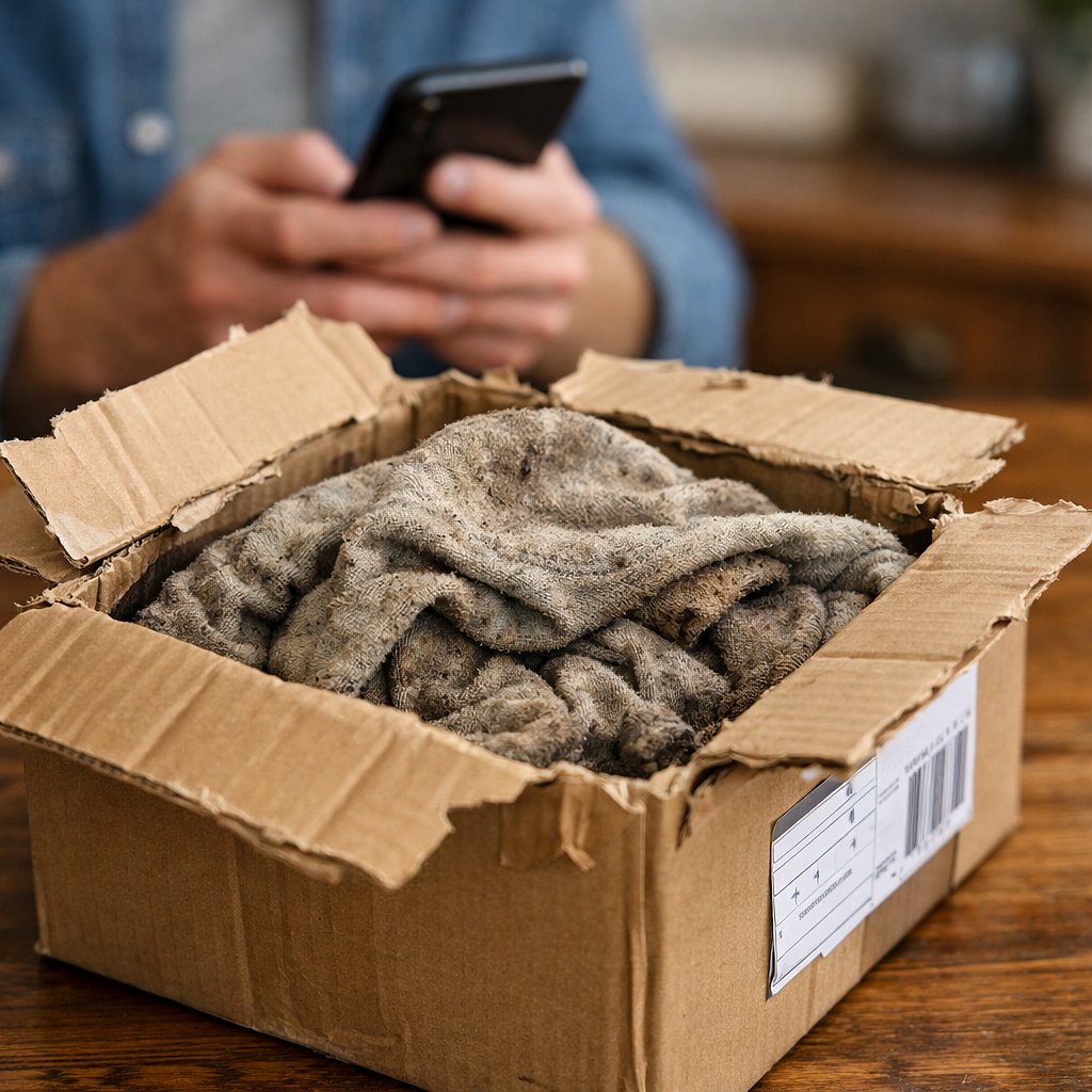 ಆನ್‌ಲೈನ್ ಆರ್ಡರ್‌ನಲ್ಲಿ ರೇಜರ್‌ ಬ್ಲೇಡ್‌ ಬದಲು ಬಂತು ಹಳೆ ಬಟ್ಟೆ!