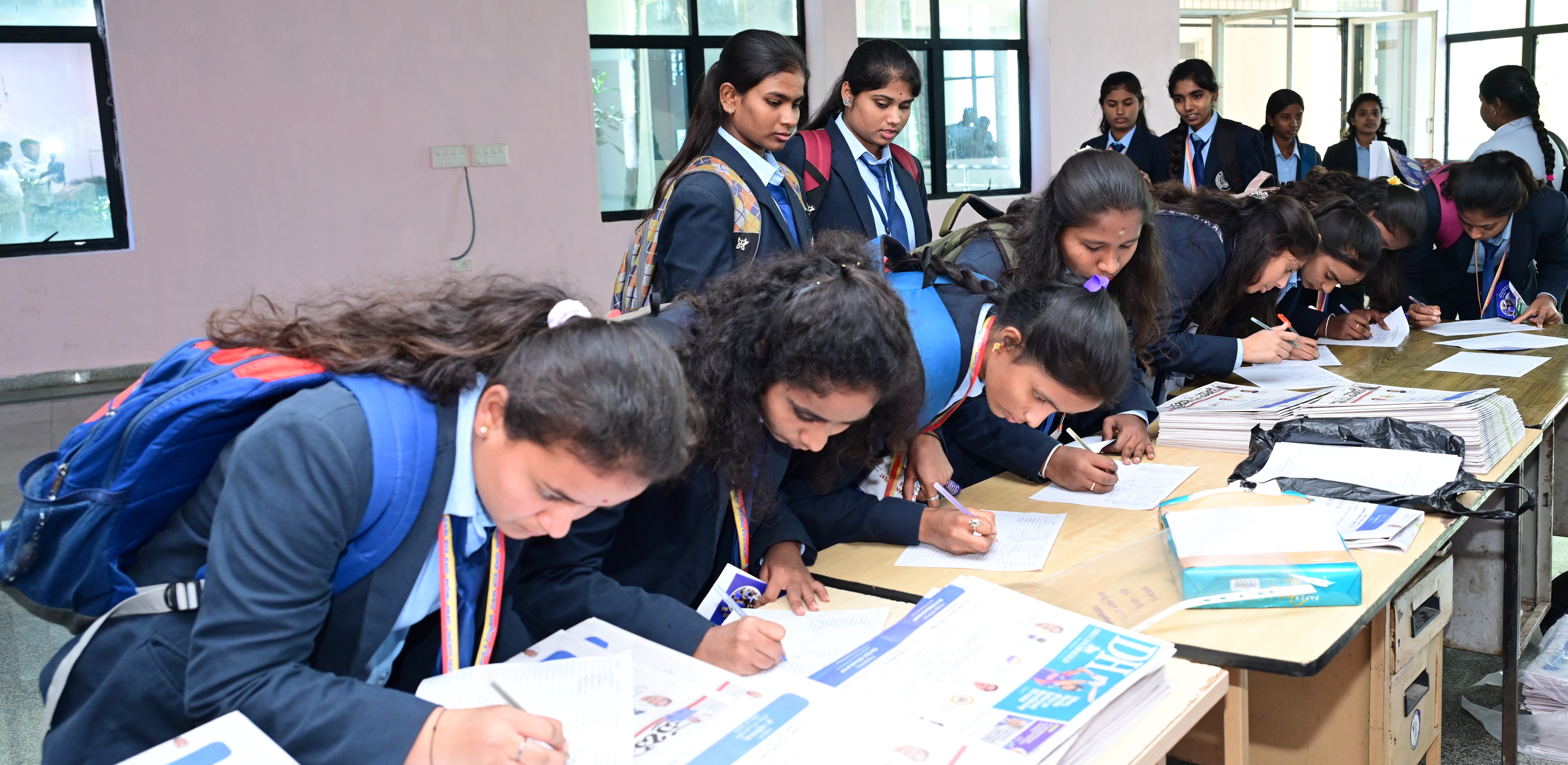 ಕಾರ್ಯಾಗಾರಕ್ಕೆ ನೋಂದಣಿ ಮಾಡಿಕೊಂಡ ವಿದ್ಯಾರ್ಥಿಗಳು