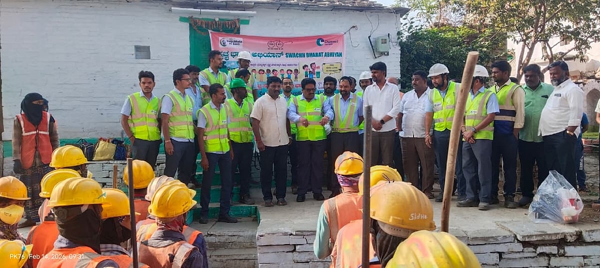 ಚಿಂಚೋಳಿ: ಚೆಟ್ಟಿನಾಡ್ ಸಿಮೆಂಟ್ ಕಂಪನಿ ಯಿಂದ ಸ್ವಚ್ಛತಾ ಅಭಿಯಾನ