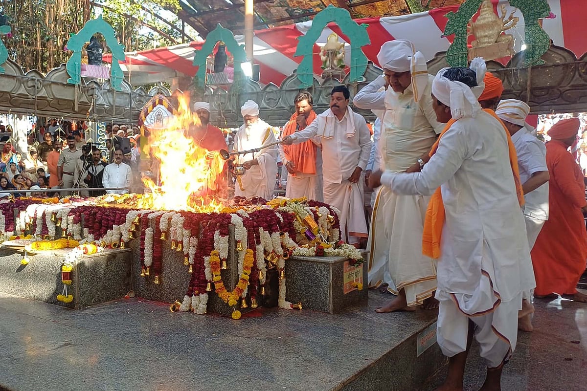 ನ್ಯಾಮತಿ: ಪೂರ್ಣಾಹುತಿಯೊಂದಿಗೆ ಸೇವಾಲಾಲ್ ಜಯಂತ್ಯುತ್ಸವಕ್ಕೆ ತೆರೆ