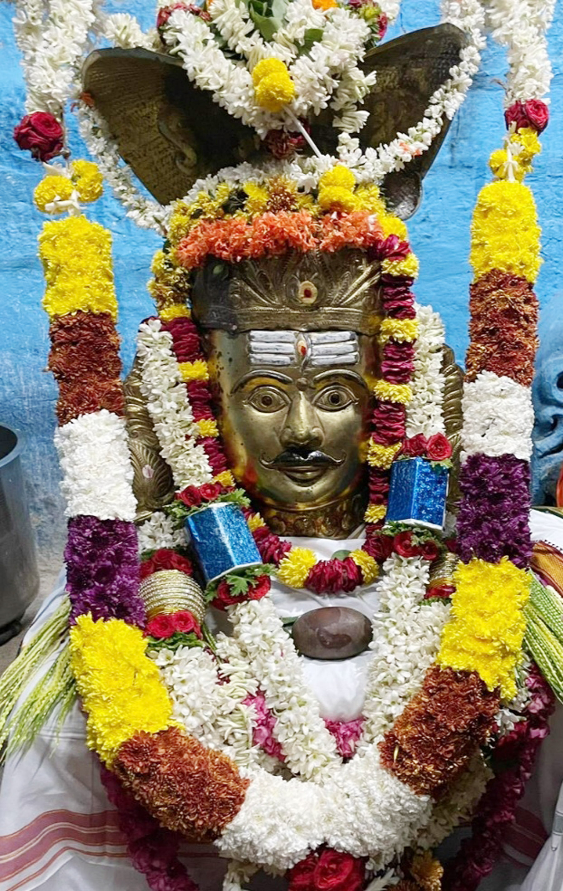 ಯಳಂದೂರು ಪಟ್ಟಣದ ಗೌರೀಶ್ವರನಿಗೆ ಹೂ ಹಾರಗಳ ಸಿಂಗಾರ ಮಾಡಲಾಗಿತ್ತು.