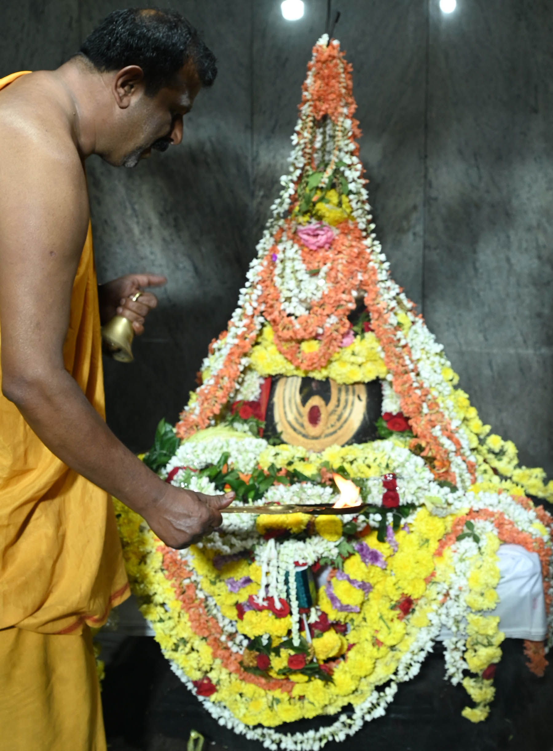 ಚಿಕ್ಕಮಗಳೂರಿನ ಬೋಳರಾಮೇಶ್ವರಸ್ವಾಮಿ ದೇಗುಲದಲ್ಲಿ ಶಿವರಾತ್ರಿ ಅಂಗವಾಗಿ ವಿಶೇಷ ಪೂಜೆ ನಡೆಯಿತು