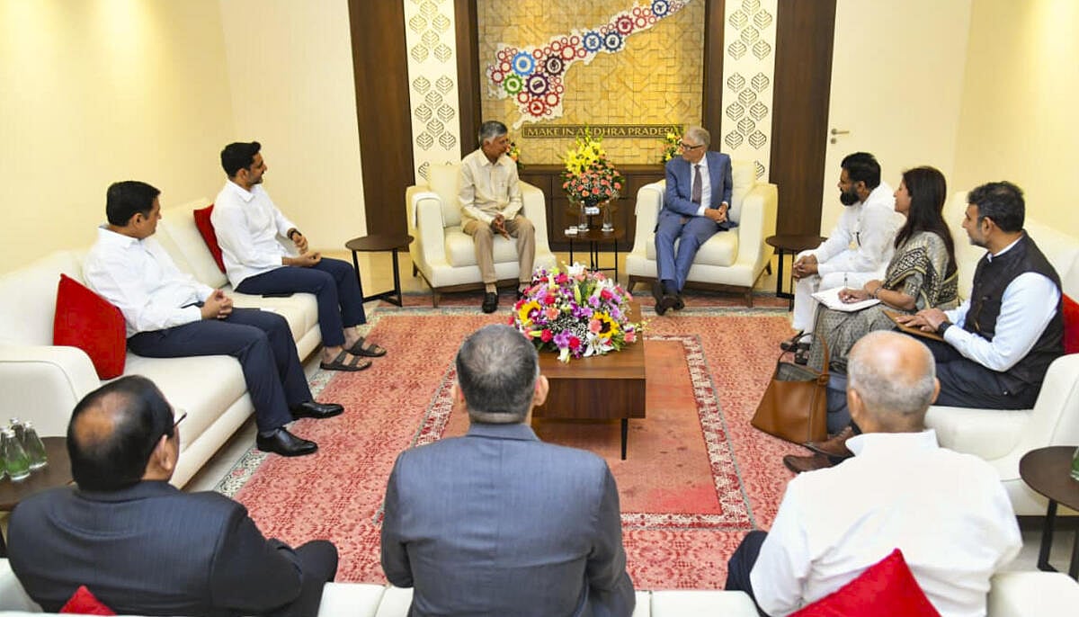 ಆಂಧ್ರಪ್ರದೇಶಕ್ಕೆ ಬಿಲ್ ಗೇಟ್ಸ್ ಭೇಟಿ: ಕೃಷಿ, ಎ.ಐ ಸೇರಿದಂತೆ ಹಲವು ವಿಚಾರ ಚರ್ಚೆ