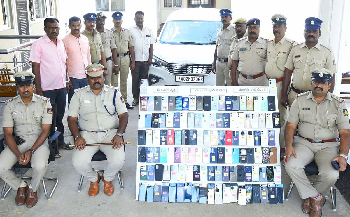 ಕೊರಟಗೆರೆ | 137 ಮೊಬೈಲ್‌ ಜಪ್ತಿ: ಅಂತರರಾಜ್ಯ ಕಳ್ಳರ ಬಂಧನ
