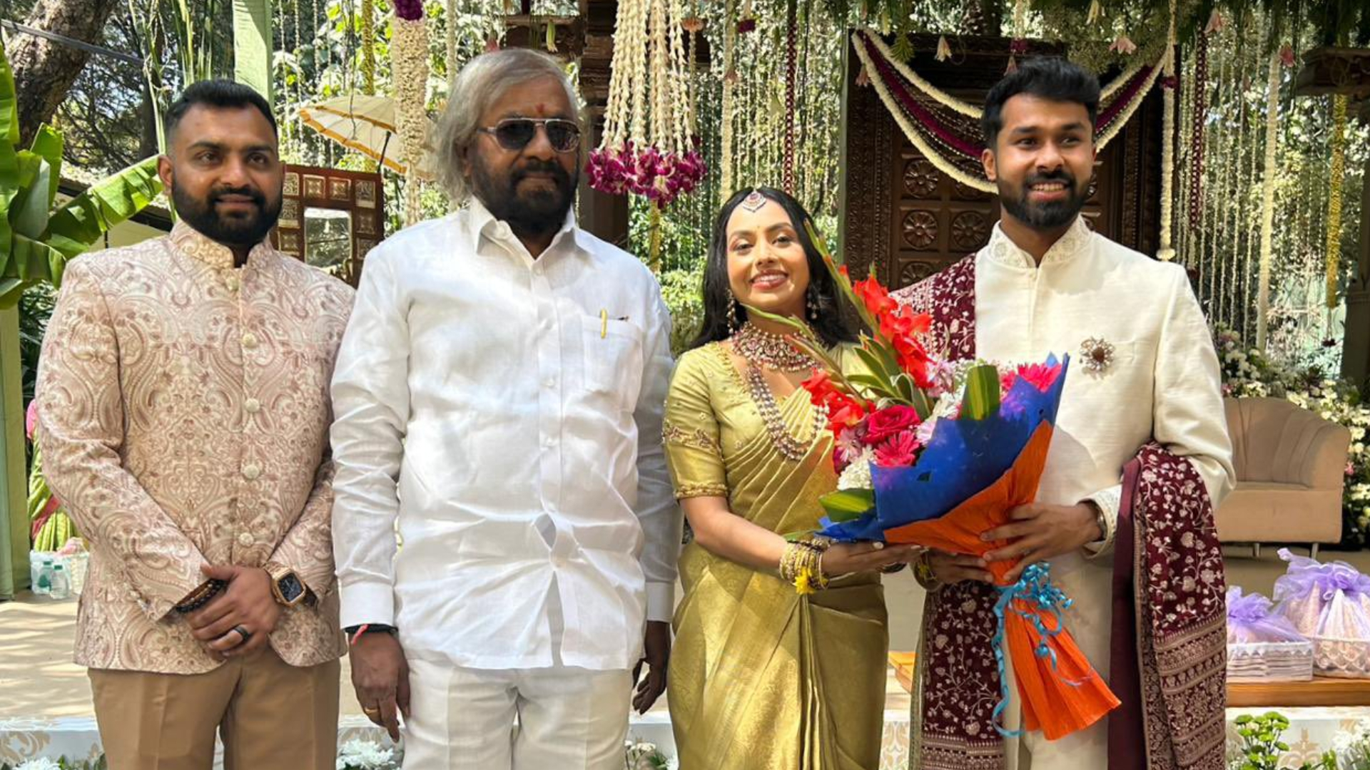 ಬಸವರಾಜ ಬೊಮ್ಮಾಯಿ ಮಗಳ ನಿಶ್ಚಿತಾರ್ಥದ ಸಮಾರಂಭದಲ್ಲಿ ರಾಜಕೀಯ ಗಣ್ಯರು ಭಾಗಿ