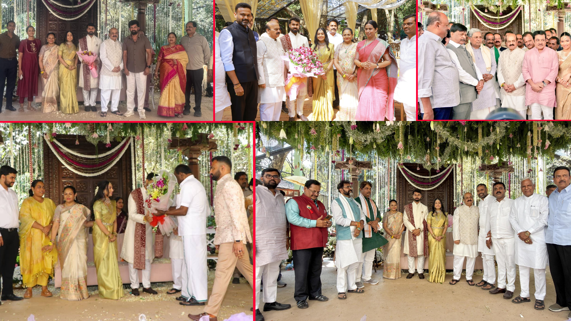 ಬಸವರಾಜ ಬೊಮ್ಮಾಯಿ ಮಗಳ ನಿಶ್ಚಿತಾರ್ಥದ ಸಮಾರಂಭದಲ್ಲಿ ರಾಜಕೀಯ ಗಣ್ಯರು ಭಾಗಿ