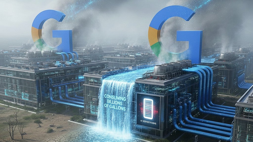 ರಾಕ್ಷಸನಂತೆ ನೀರು ಕುಡಿಯುತ್ತಿರುವ ಗೂಗಲ್ ಡೇಟಾ ಸೆಂಟರ್‌ಗಳು..