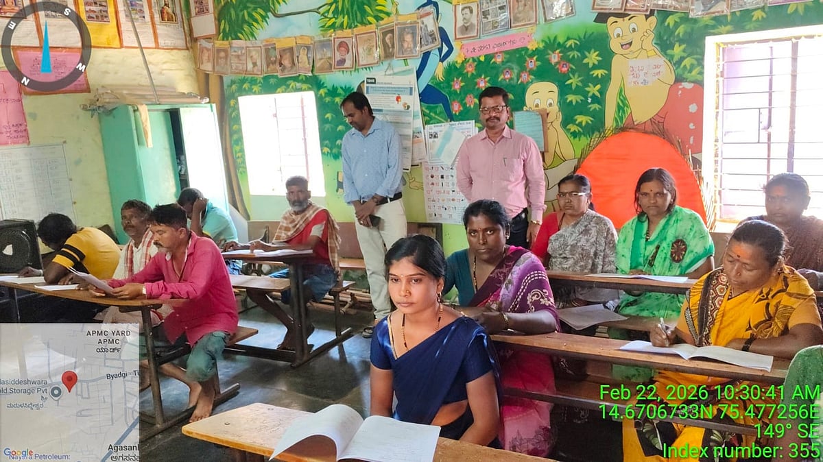 ಹಾವೇರಿ: ಪರೀಕ್ಷೆ ಬರೆದ 8,725 ಅನಕ್ಷರಸ್ಥರು