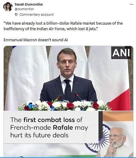 ಫ್ಯಾಕ್ಟ್ ಚೆಕ್: ರಫೇಲ್‌ ಯುದ್ಧವಿಮಾನಗಳ ಬಗ್ಗೆ ಮ್ಯಾಕ್ರನ್‌ ಹೇಳಿಕೆ ಸುಳ್ಳು