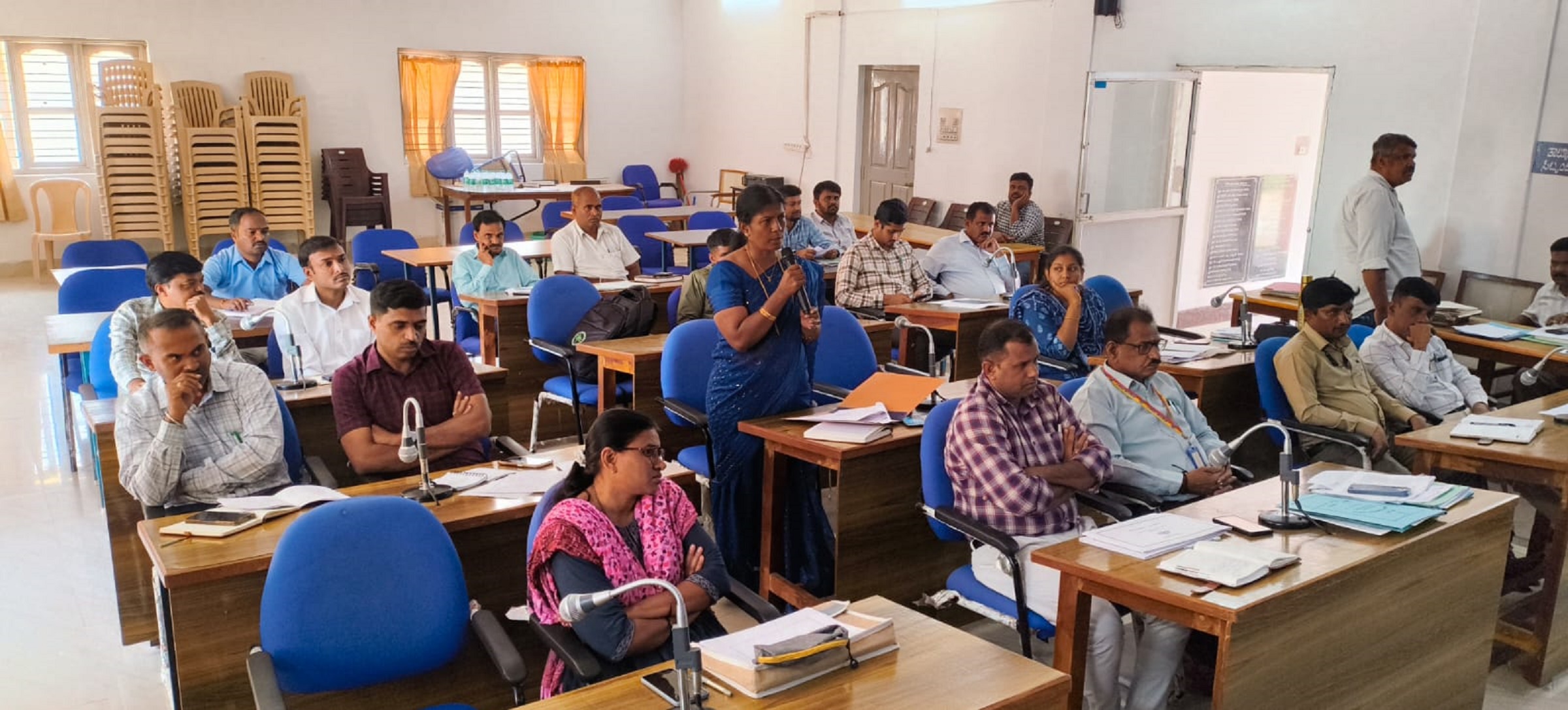 ಅರಕಲಗೂಡಿನಲ್ಲಿ ಸೋಮವಾರ ನಡೆದ ತಾಪಂ ಸಾಮಾನ್ಯ ಸಭೆಯಲ್ಲಿ ತಾಲ್ಲೂಕು ಆರೋಗ್ಯಾಧಿಕಾರಿ ಡಾ.ಪುಷ್ಪಲತಾ ಮಾಹಿತಿ ನೀಡಿದರು.