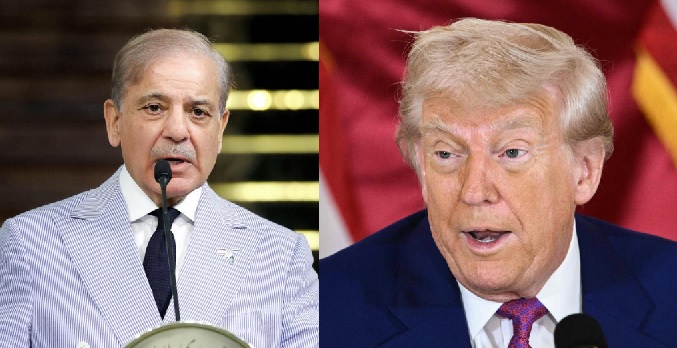 ಪಾಕಿಸ್ತಾನ ಪ್ರಧಾನಿ ಶೆಹಬಾಜ್‌ ಶರೀಫ್‌ ಮತ್ತು ಅಮೆರಿಕ ಅಧ್ಯಕ್ಷ ಡೊನಾಲ್ಡ್ ಟ್ರಂಪ್