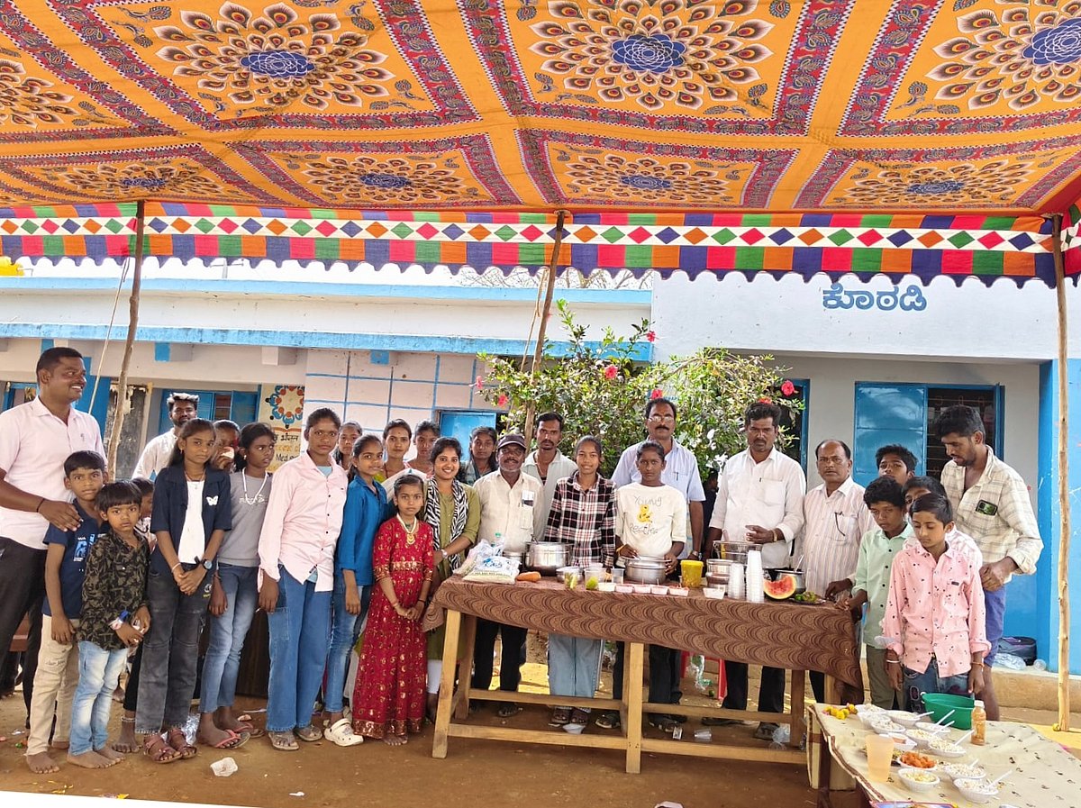 ಹನೂರು | ವಡ್ಡರ ದೊಡ್ಡಿ  ಶಾಲೆಯಲ್ಲಿ ಆಹಾರ ಮೇಳ