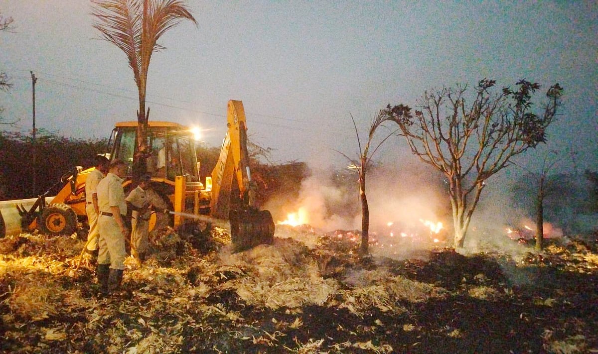 ಆಕಸ್ಮಿಕ ಬೆಂಕಿ: ತಪ್ಪಿದ ಅನಾಹುತ