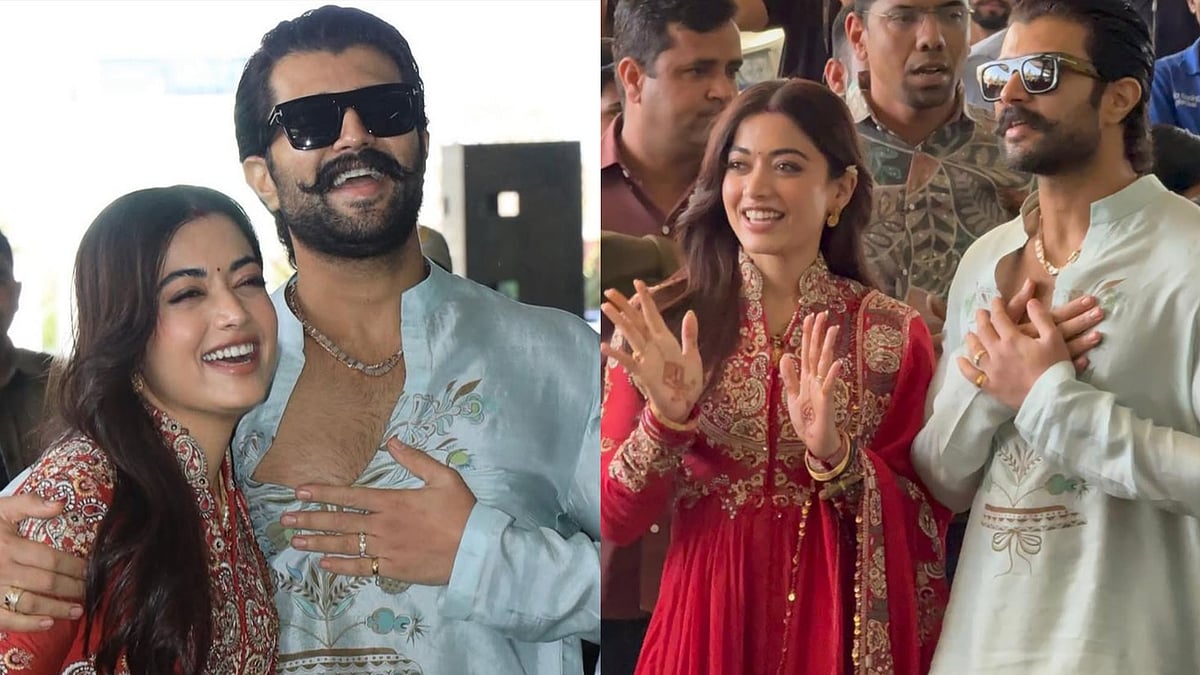 ಮದುವೆ ಬೆನ್ನಲ್ಲೆ ಸಾರ್ವಜನಿಕವಾಗಿ ಕಾಣಿಸಿಕೊಂಡ ರಶ್ಮಿಕಾ–ವಿಜಯ್ ದೇವರಕೊಂಡ ದಂಪತಿ