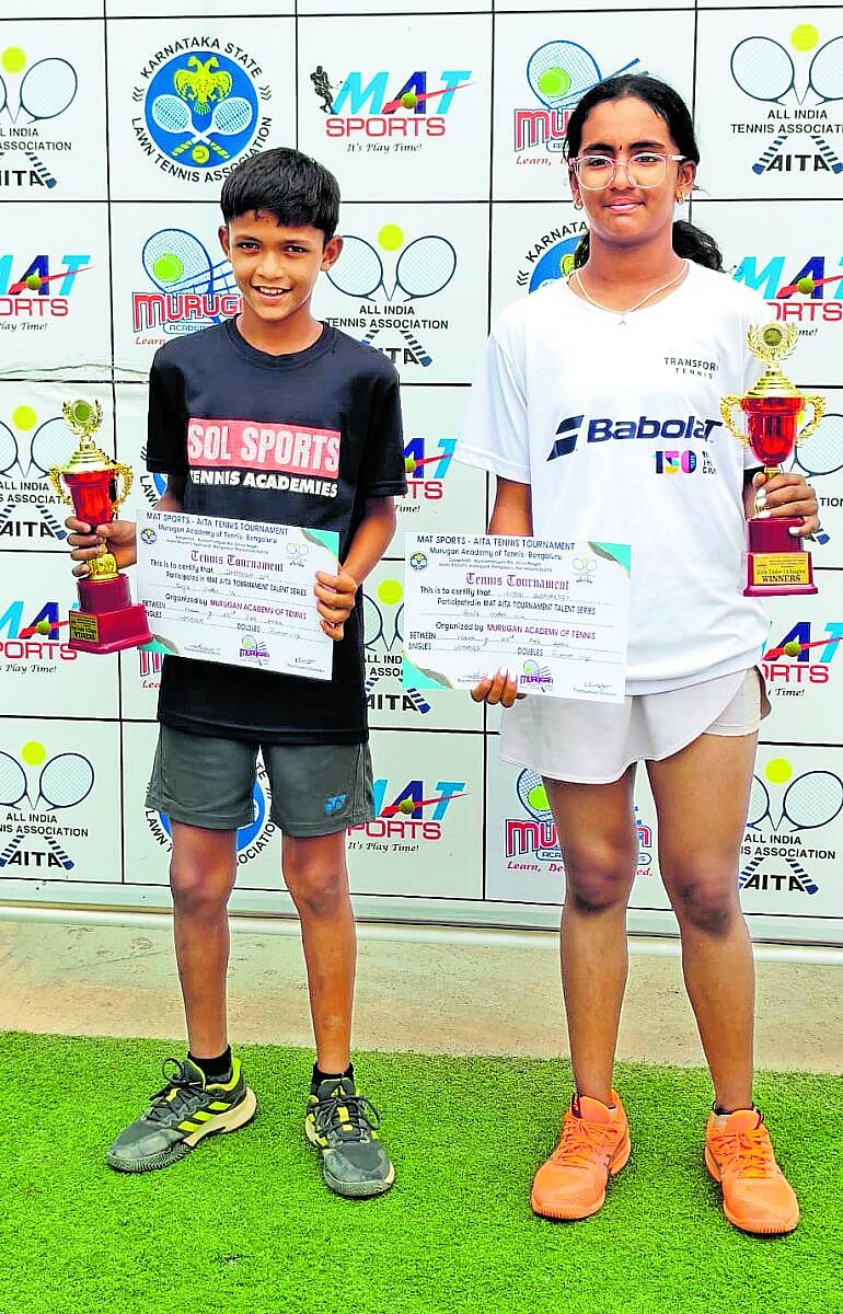 ಟೆನಿಸ್‌ ಟೂರ್ನಿ: ಧನುಷ್‌, ಅನನಿ ಚಾಂಪಿಯನ್‌