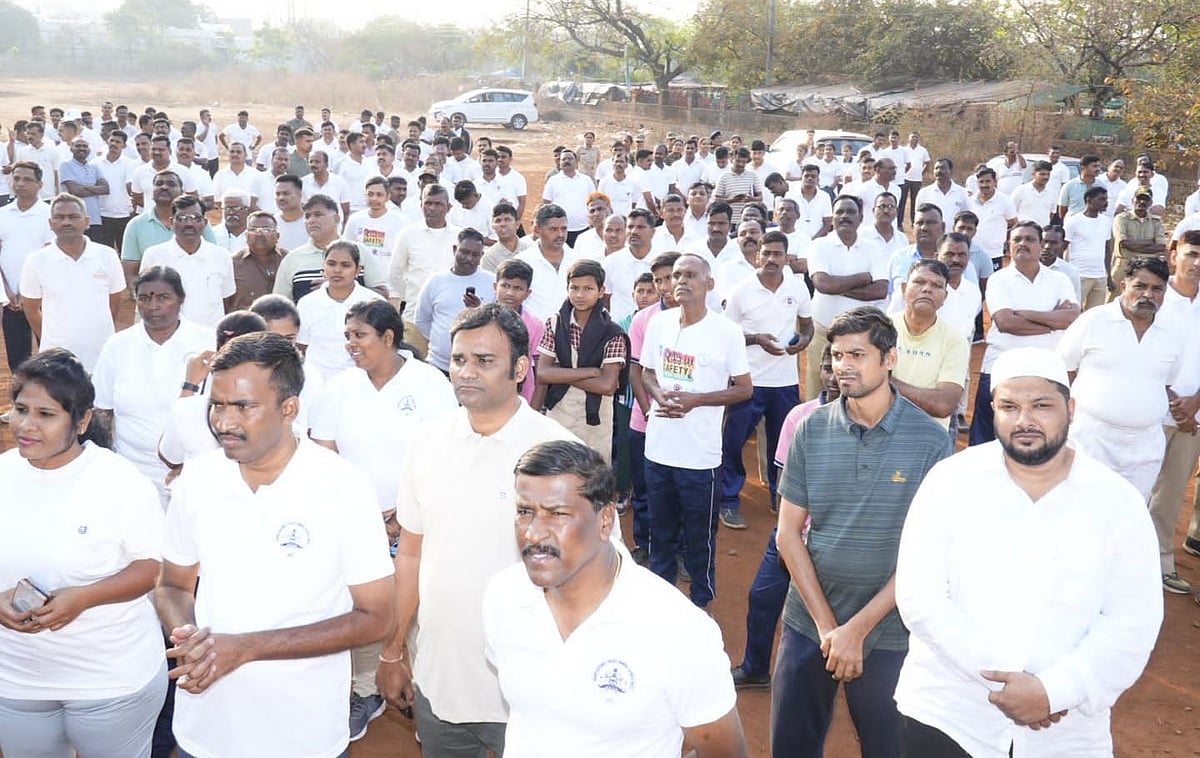 ಬೀದರ್‌: ಪೊಲೀಸ್‌ ಮ್ಯಾರಾಥಾನ್‌ನಲ್ಲಿ ಉತ್ಸಾಹದ ಓಟದ ರಂಗು