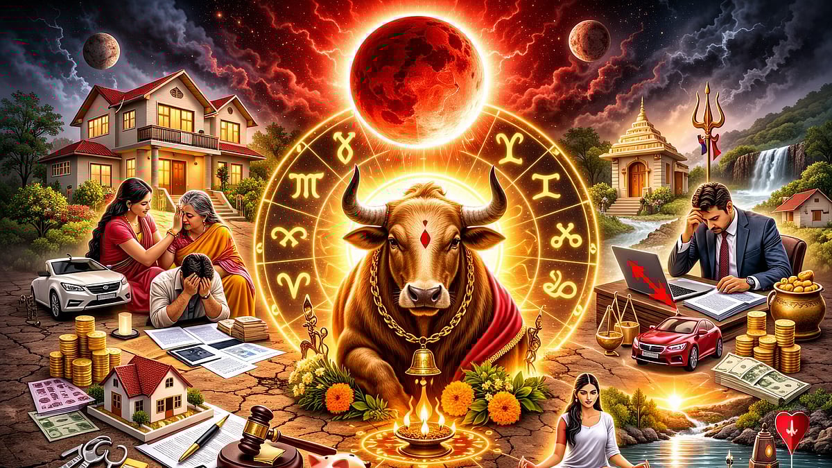 ಕೇತುಗ್ರಸ್ತ ಮಹಾ ಚಂದ್ರಗ್ರಹಣ: ವೃಷಭ ರಾಶಿಯವರಿಗೆ ಕೌಟುಂಬಿಕ ಕಲಹ ಸಾಧ್ಯತೆ